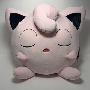 Official Pokemon Sleeping Jigglypuff 18" Pink Large Sleepy Plush New With Tags